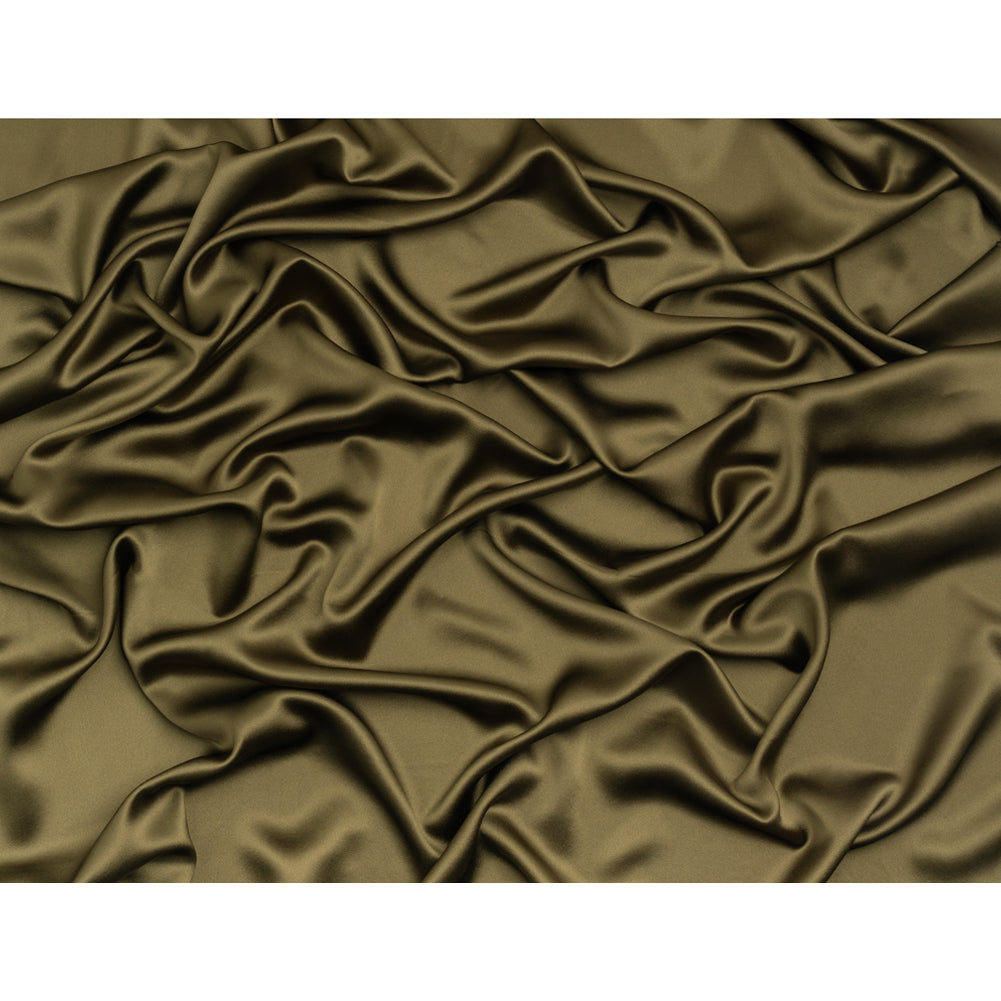 Silk Crepe Back Satin - Olive Green - Premium Collection