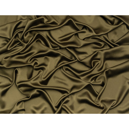 Silk Crepe Back Satin - Olive Green - Premium Collection