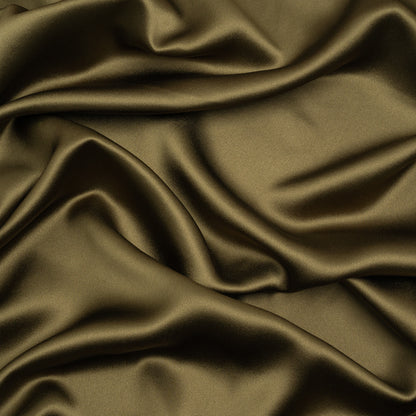 Silk Crepe Back Satin - Olive Green - Premium Collection