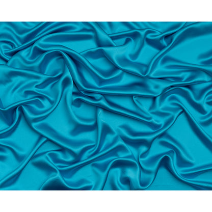 Silk Crepe Back Satin - Horizon Blue - Premium Collection