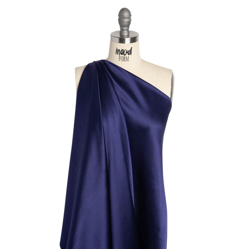 Silk Crepe Back Satin - Estate Blue - Premium Collection