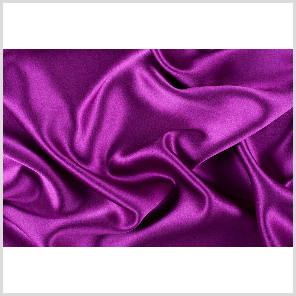 Silk Crepe Back Satin - Sparkling Purple - Premium Collection