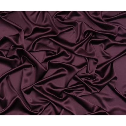 Silk Crepe Back Satin - Eggplant - Premium Collection