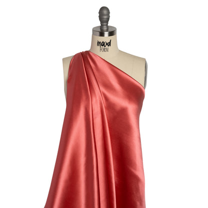 Silk Crepe Back Satin - Salmon - Premium Collection
