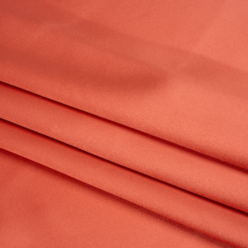 Silk Crepe Back Satin - Coral - Premium Collection
