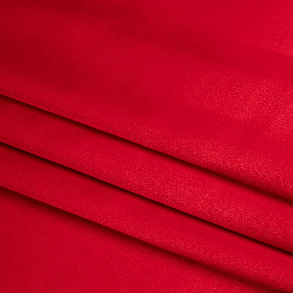 Crepé de satén con reverso de seda - Rojo - Colección Premium