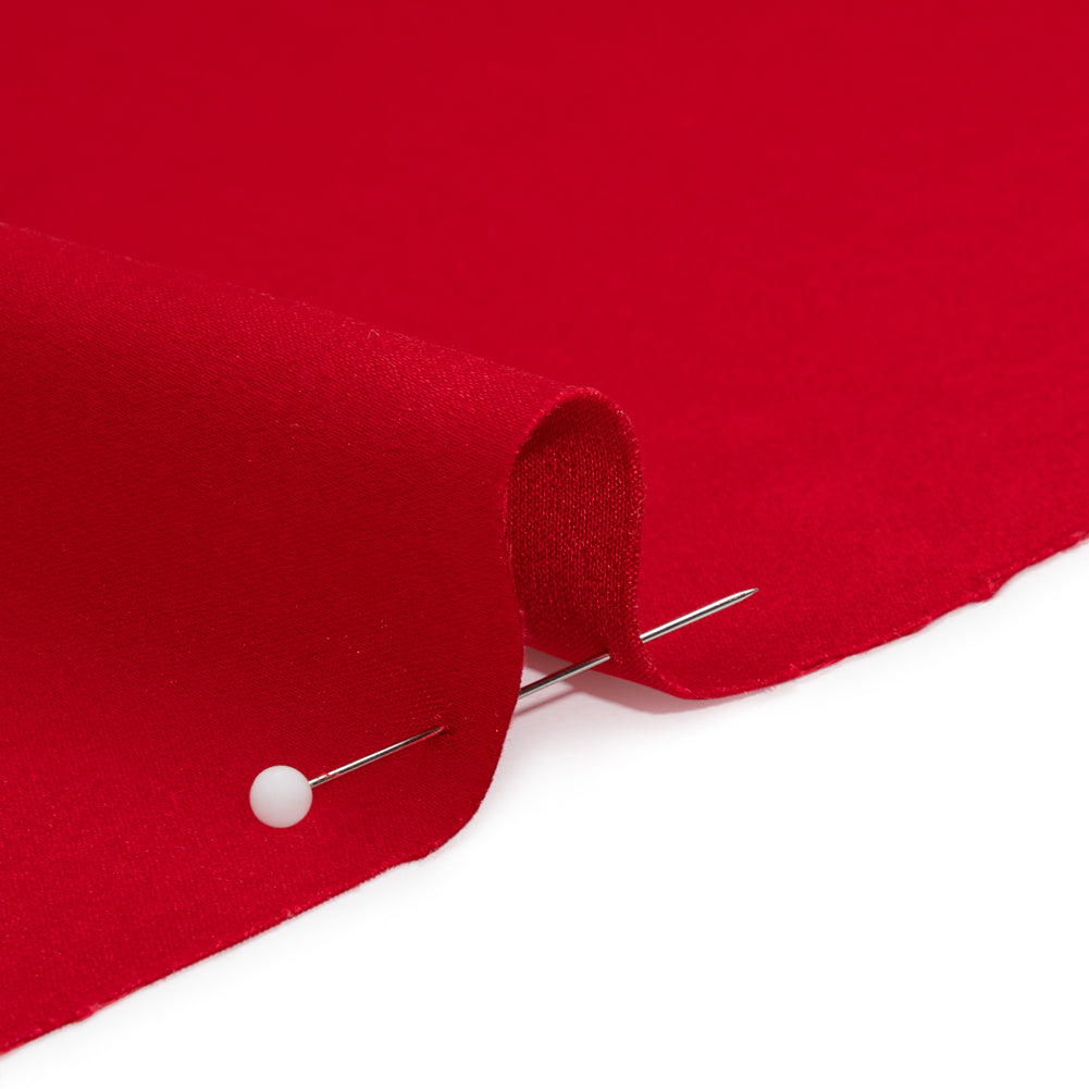 Crepé de satén con reverso de seda - Rojo - Colección Premium