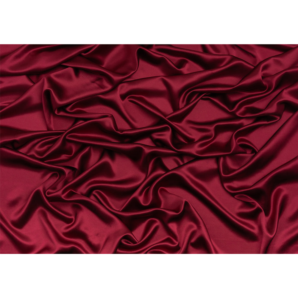 Silk Crepe Back Satin - Wine - Premium Collection