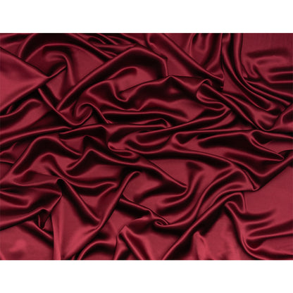 Silk Crepe Back Satin - Maroon - Premium Collection