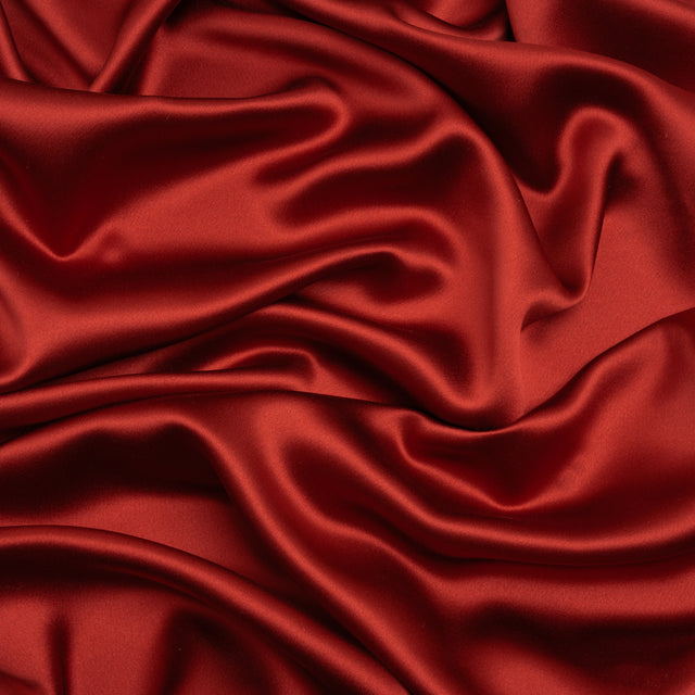 Silk Crepe Back Satin - Rust - Premium Collection