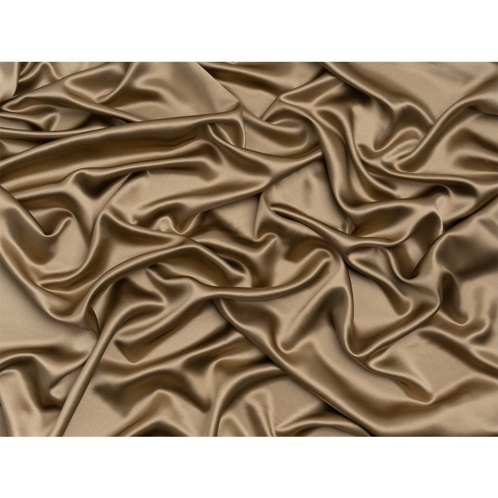 Crepé de satén con reverso de seda - Color tallo de maíz - Colección Premium
