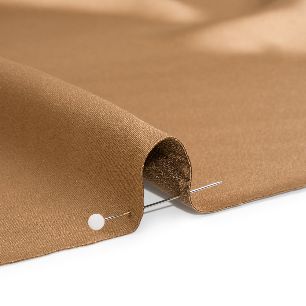 Silk Crepe Back Satin - Light Brown - Premium Collection - Detail