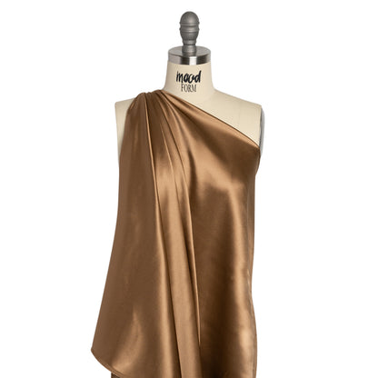 Silk Crepe Back Satin - Light Brown - Premium Collection