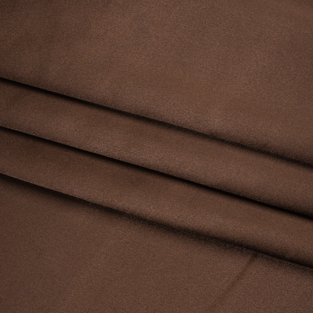 Silk Crepe Back Satin - Dark Brown - Premium Collection