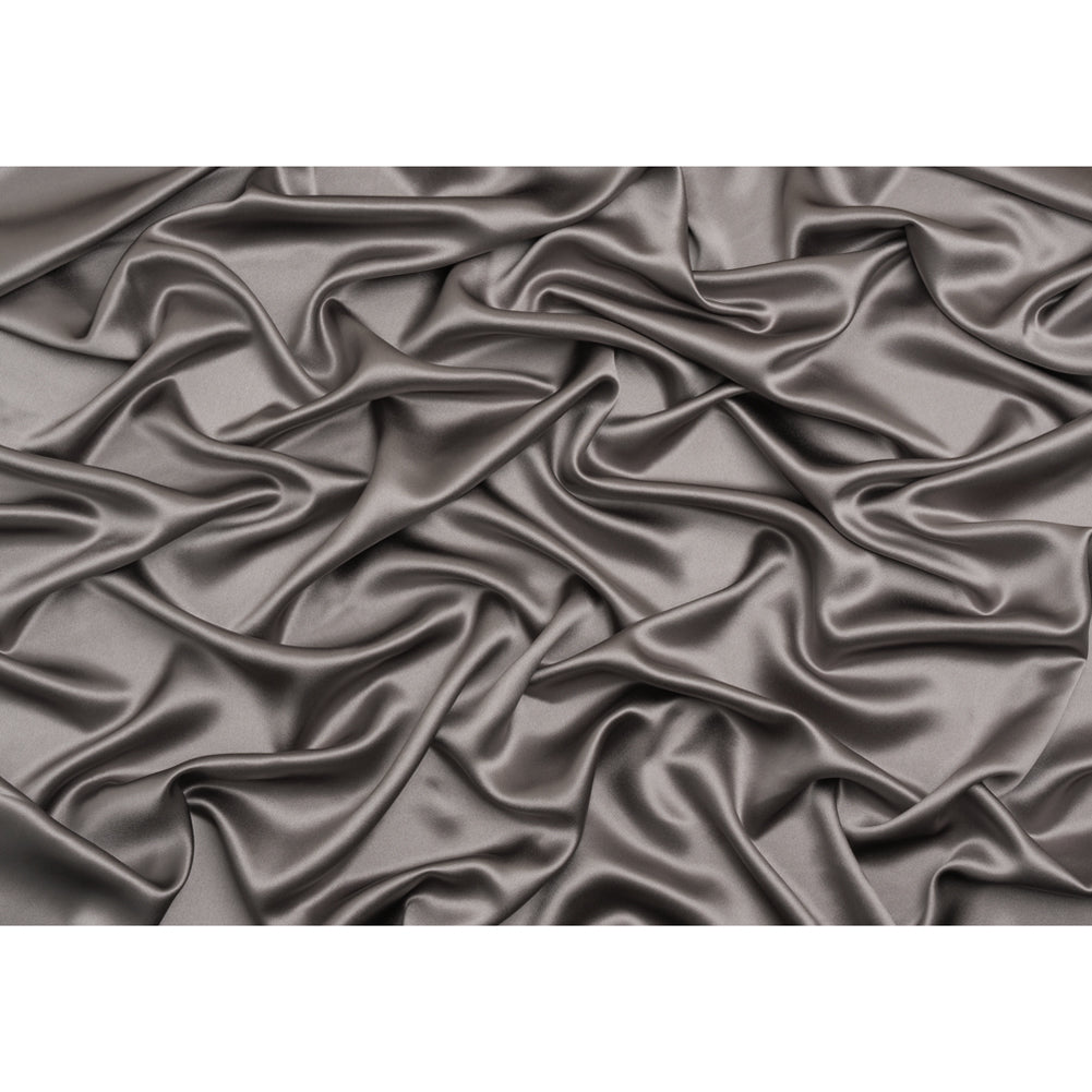 Silk Crepe Back Satin - Silver - Premium Collection