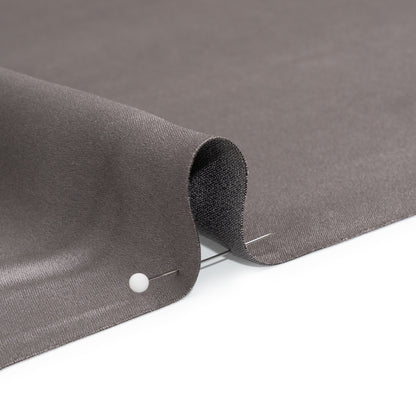 Silk Crepe Back Satin - Dark Silver - Premium Collection
