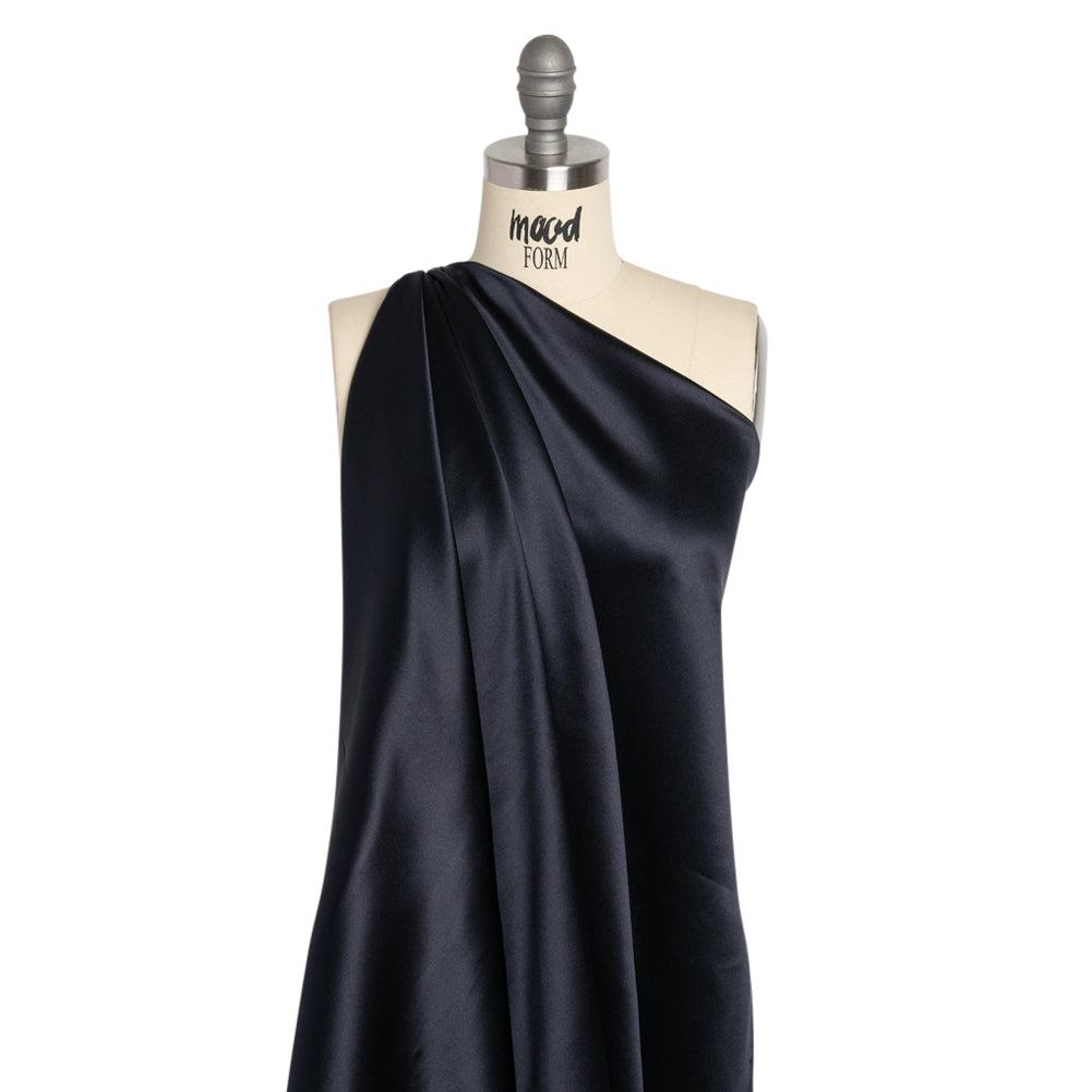 Silk Crepe Back Satin - Midnight - Premium Collection