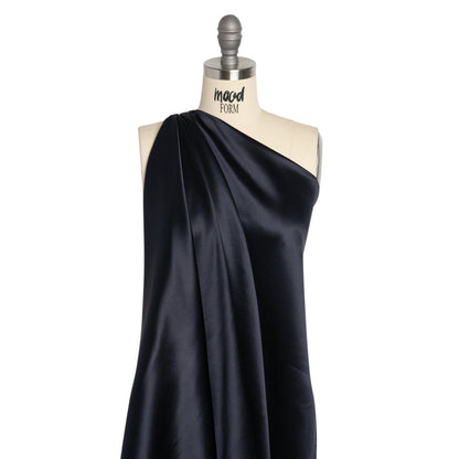 Silk Crepe Back Satin - Midnight - Premium Collection