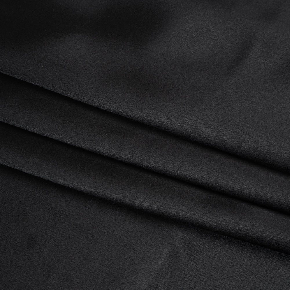 Silk Crepe Back Satin - Black - Premium Collection