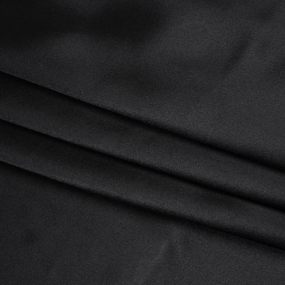 Silk Crepe Back Satin - Black - Premium Collection