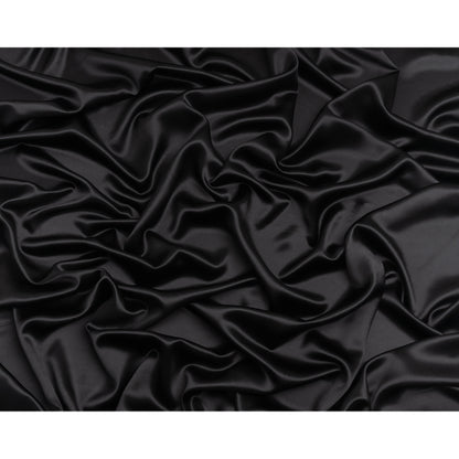 Silk Crepe Back Satin - Black - Premium Collection