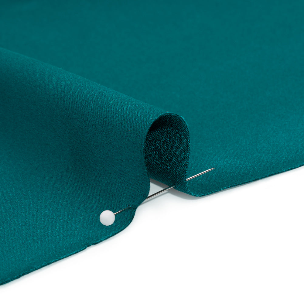 Silk Crepe Back Satin - Deep Teal - Premium Collection - Detail