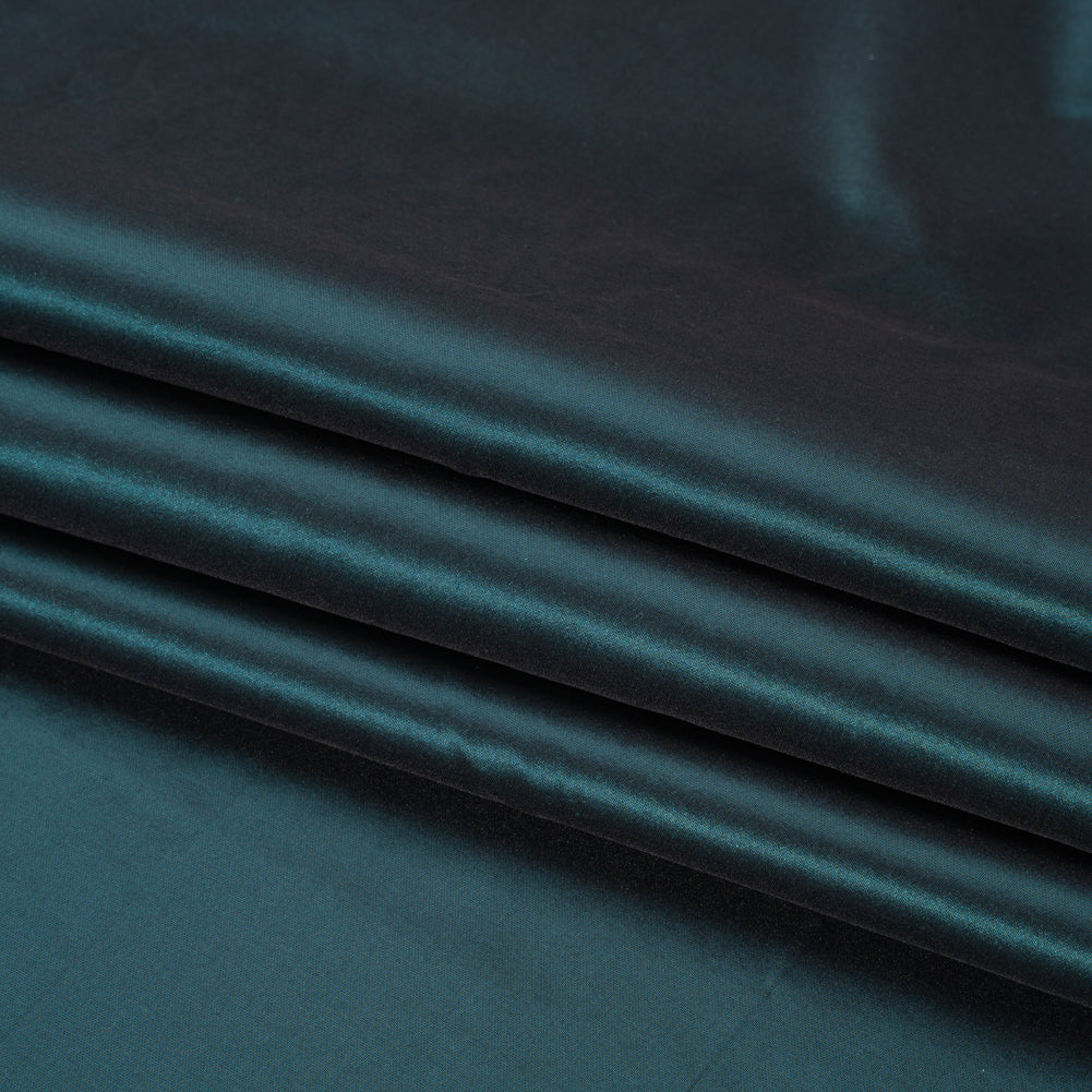 Silk Taffeta - Midnight Jade - Premium Collection