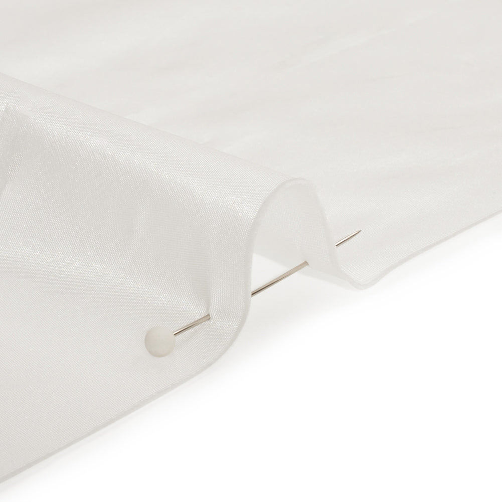 Polyester Taffeta Made in Italy - Cloud White - Premium Collection Detail