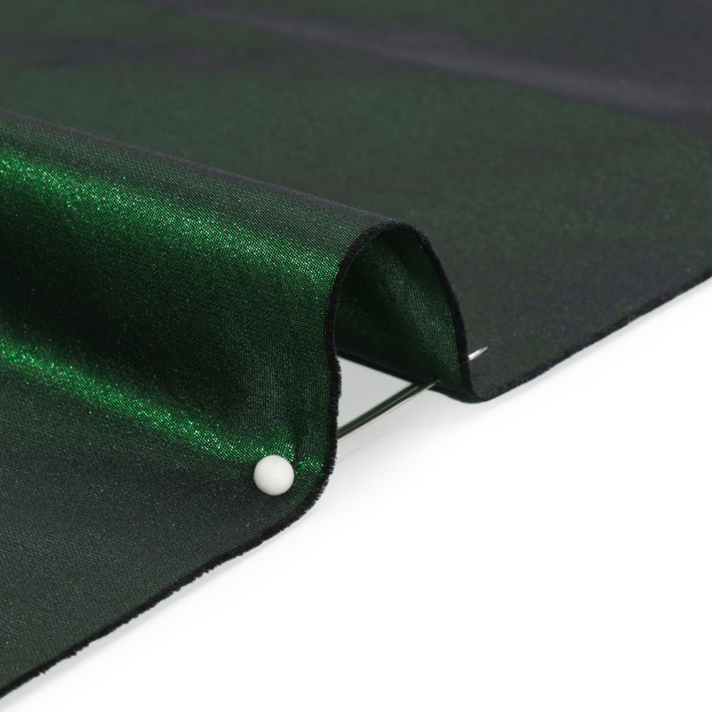 Polyester Taffeta Made in Italy - Emerald - Premium Collection - Detail