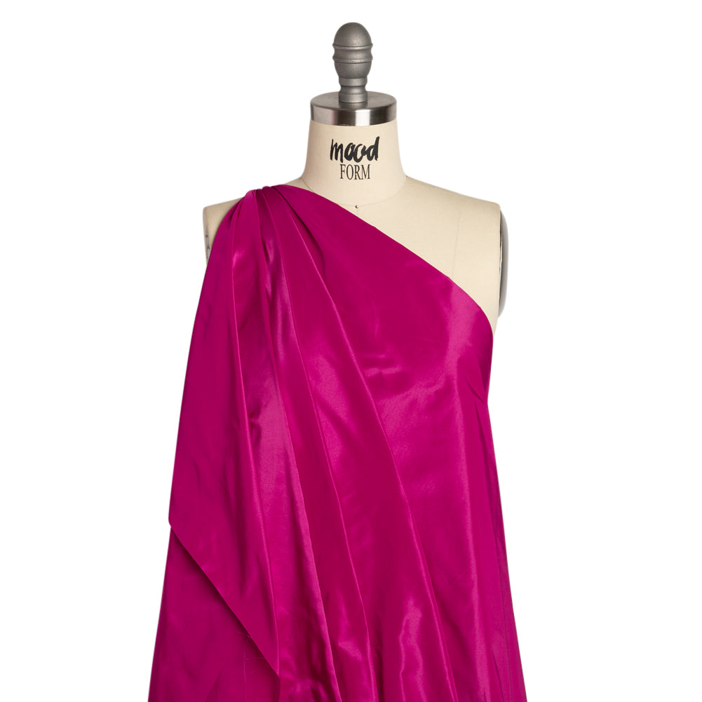 Polyester Taffeta Made in Italy - Fuchsia - Premium Collection - Drape