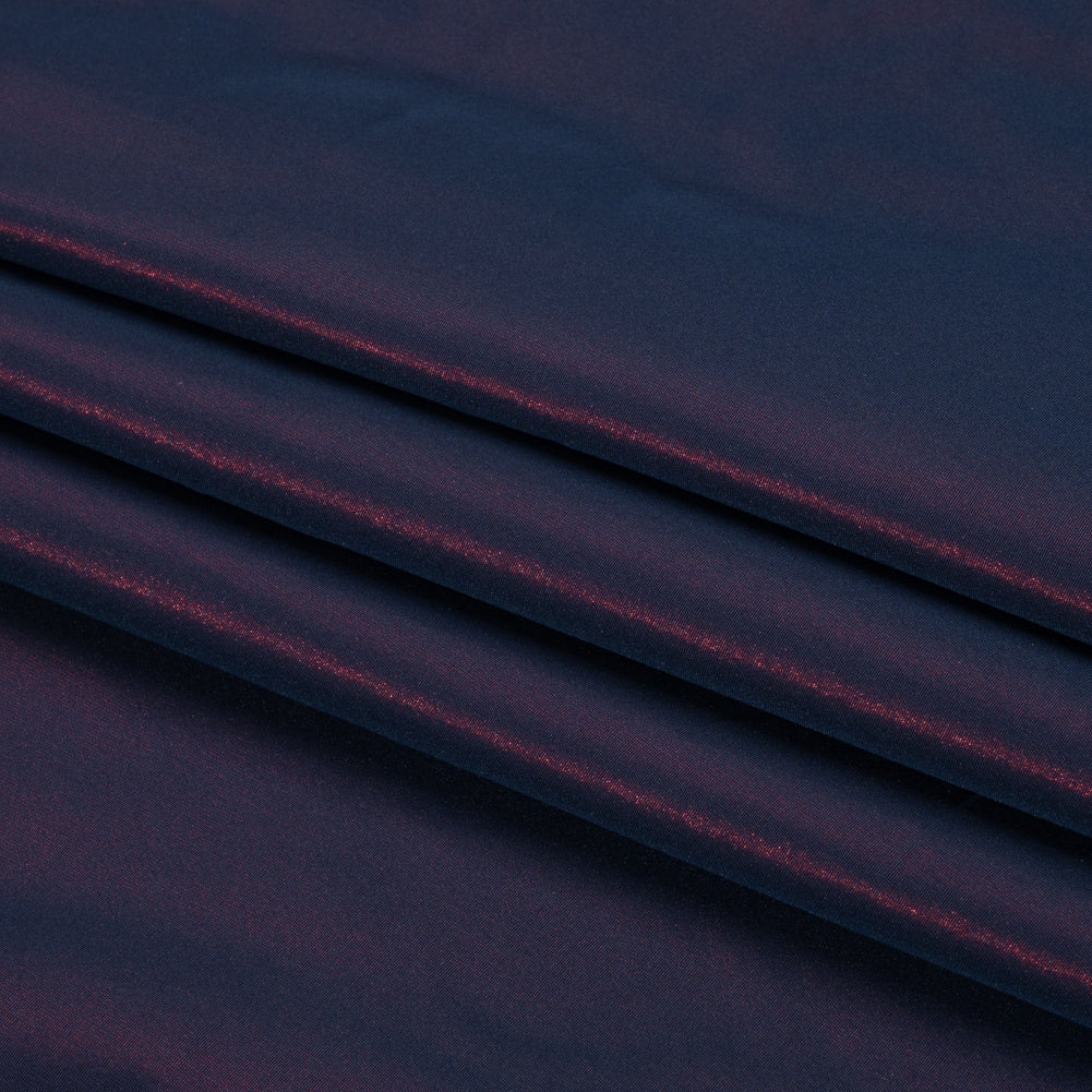 Polyester Taffeta Made in Italy - Red Navy - Premium Collection Folded