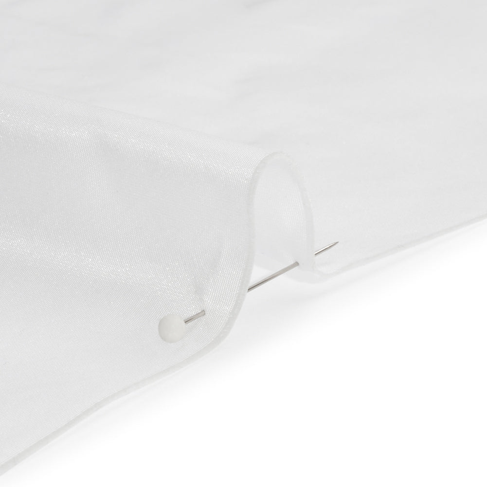 Polyester Taffeta Made in Italy - Snow White - Premium Collection Detail