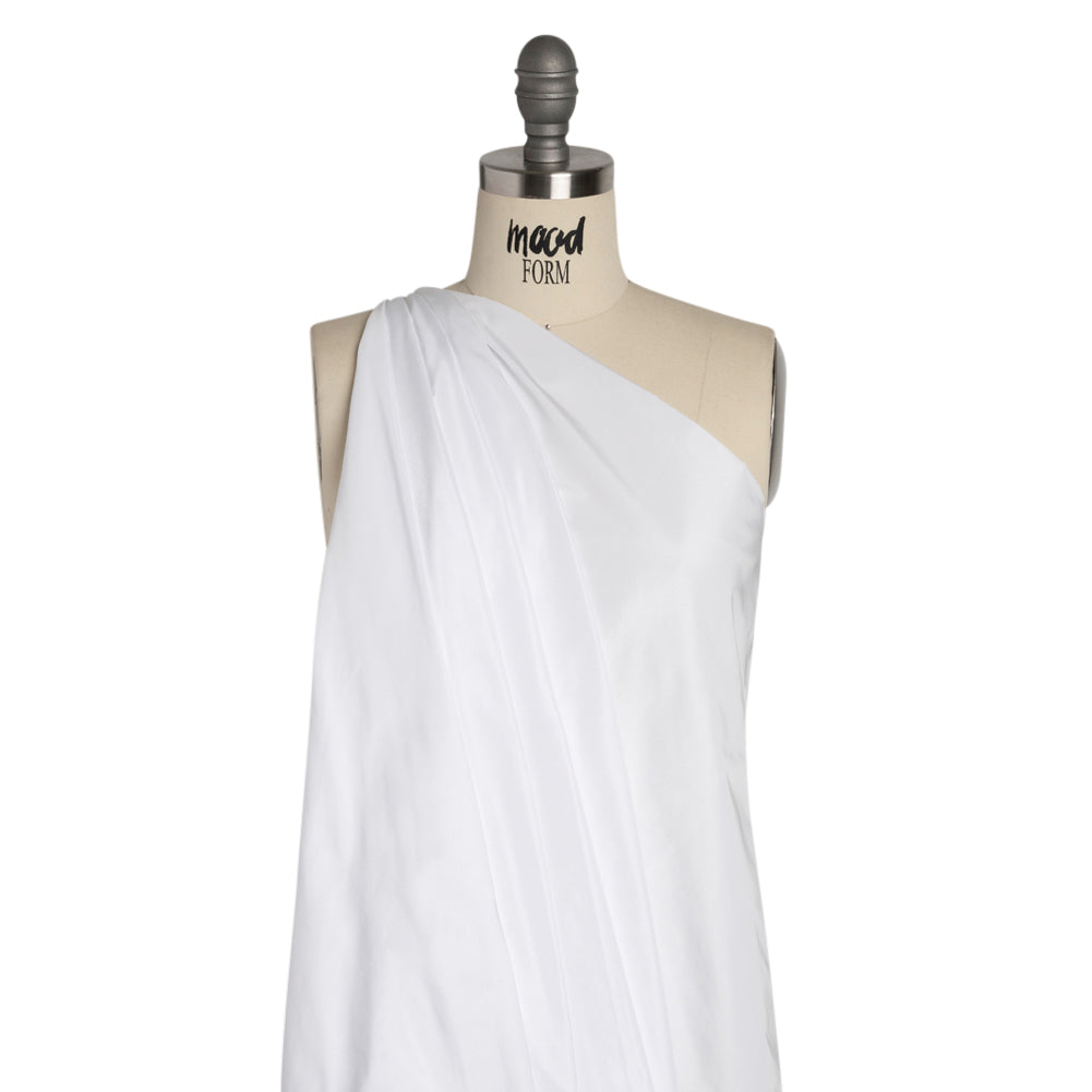 Polyester Taffeta Made in Italy - Snow White - Premium Collection Drape