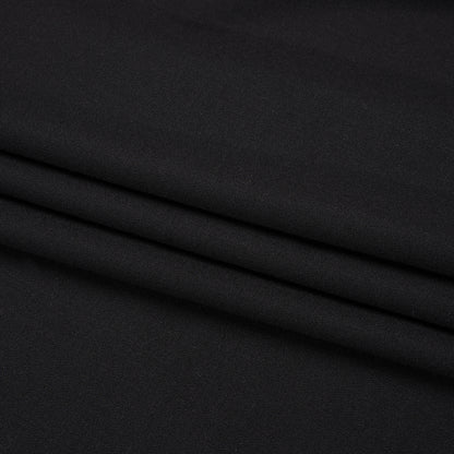 Single Wool Crepe - Black - Premium Collection