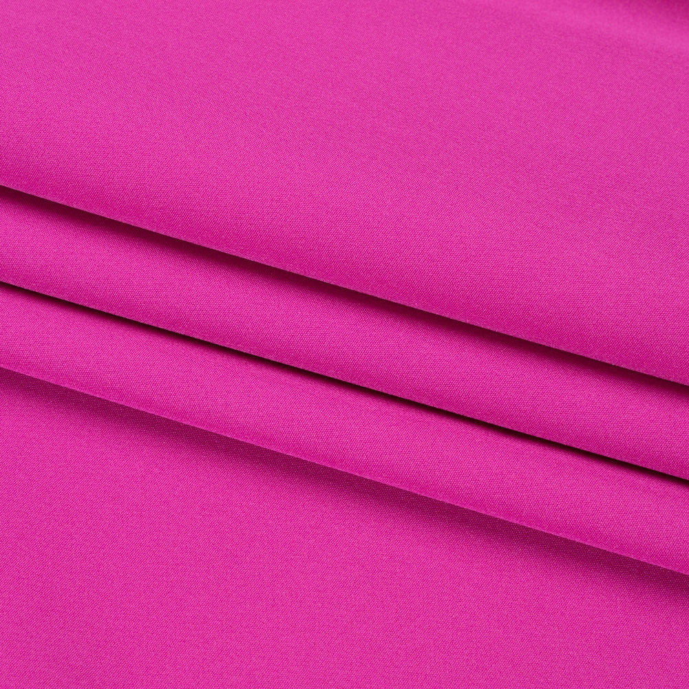 Stretch Recycled Polyester 4-Ply Crepe - Light Fuchsia - Premium Collection Folded
