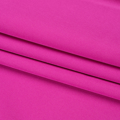 Stretch Recycled Polyester 4-Ply Crepe - Light Fuchsia - Premium Collection Folded