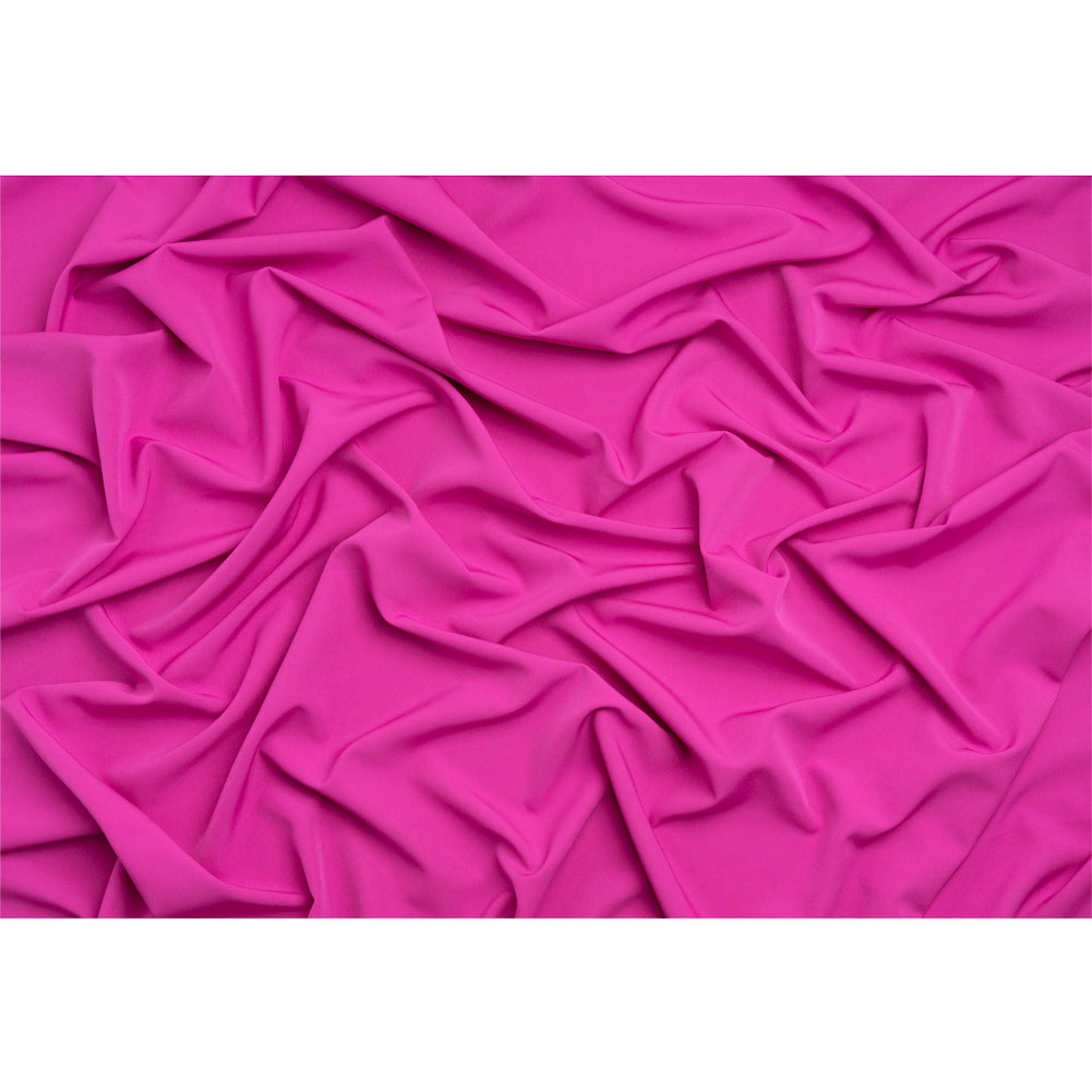 Stretch Recycled Polyester 4-Ply Crepe - Light Fuchsia - Premium Collection - Full