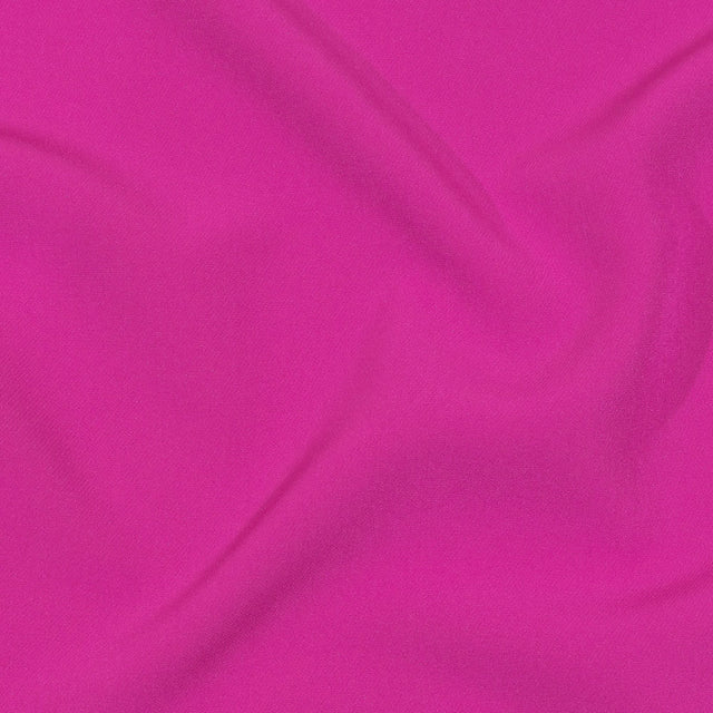 Stretch Recycled Polyester 4-Ply Crepe - Light Fuchsia - Premium Collection