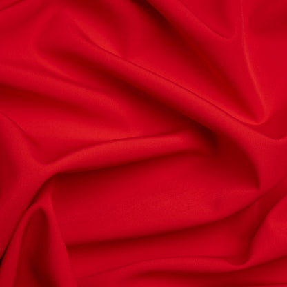 Stretch Recycled Polyester 4-Ply Crepe - Light Red - Premium Collection