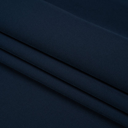Stretch Recycled Polyester 4-Ply Crepe - Navy - Premium Collection