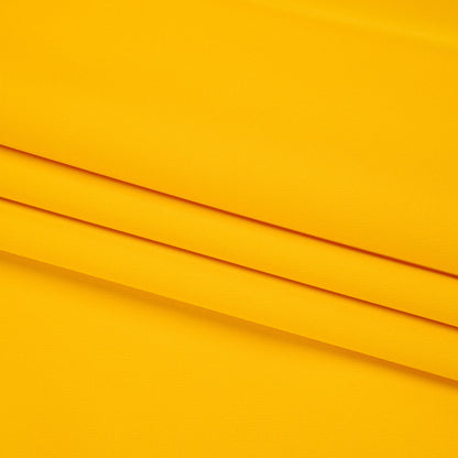 Stretch Recycled Polyester 4-Ply Crepe - Yellow - Premium Collection