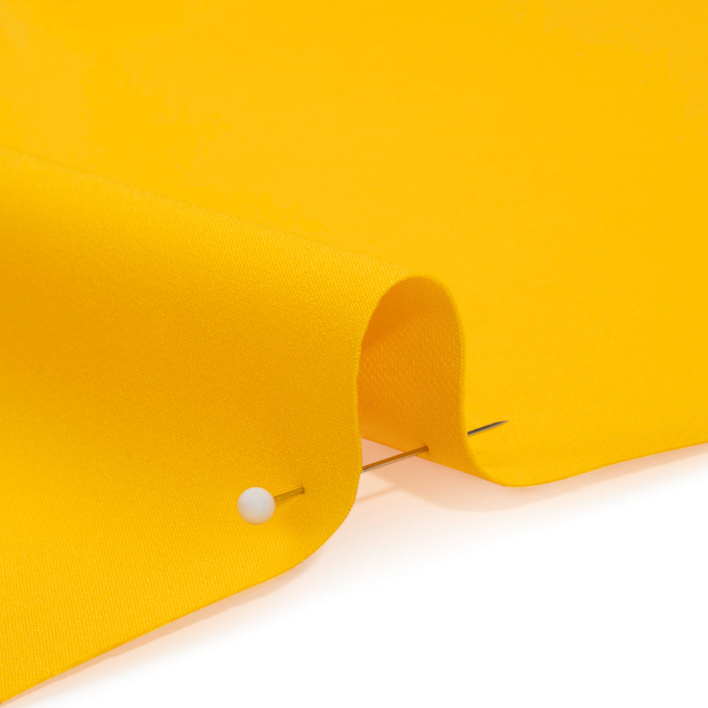 Stretch Recycled Polyester 4-Ply Crepe - Yellow - Premium Collection