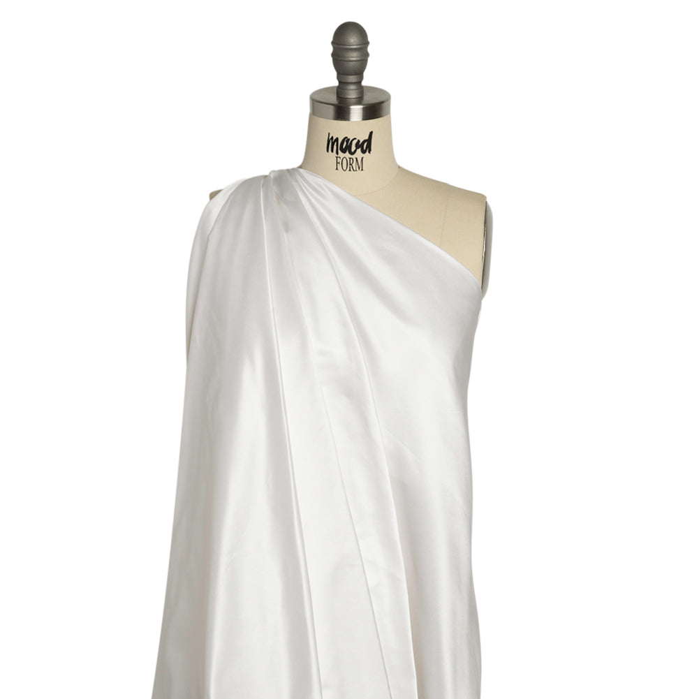 Silk Duchesse Satin - Whisper White - Premium Collection