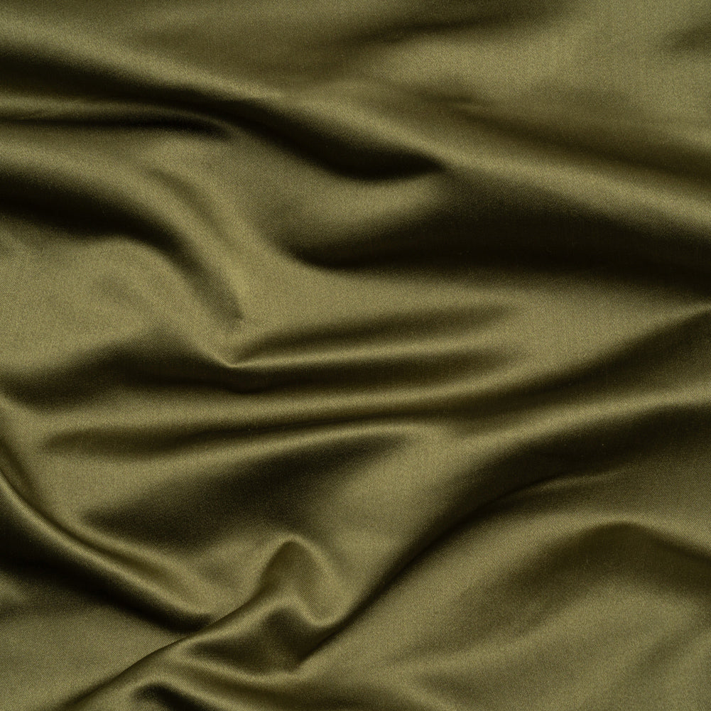 Silk Duchesse Satin - Moss - Premium Collection