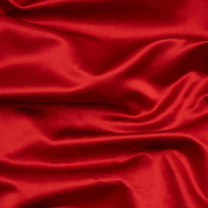 Silk Duchesse Satin - Roja Red - Premium Collection