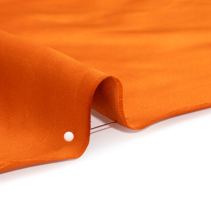 Silk Duchesse Satin - Burnt Orange - Premium Collection