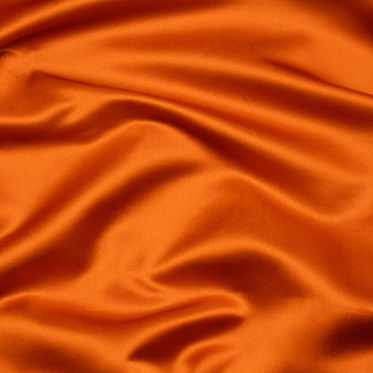 Silk Duchesse Satin - Burnt Orange - Premium Collection