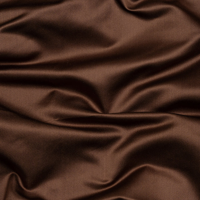 Silk Duchesse Satin - Chocolate - Premium Collection