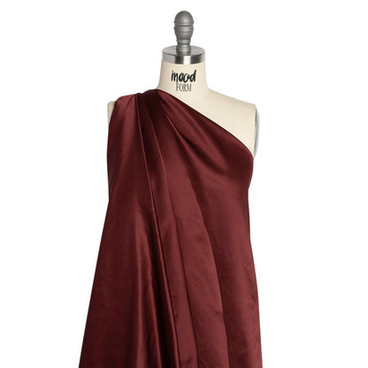 Silk Duchesse Satin - Wine - Premium Collection