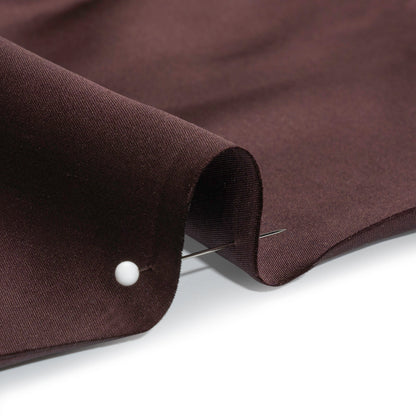Silk Duchesse Satin - Dark Aubergine - Premium Collection